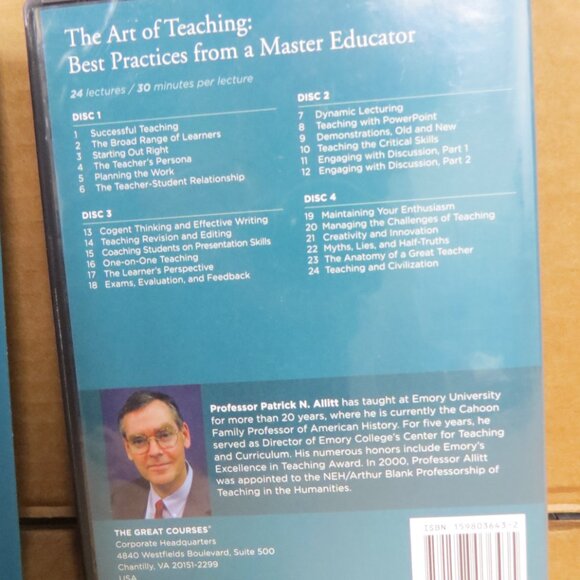 The Great Courses The Art of Teaching Master Educator Guidebook DVD & Transcript - Picture 7 of 16